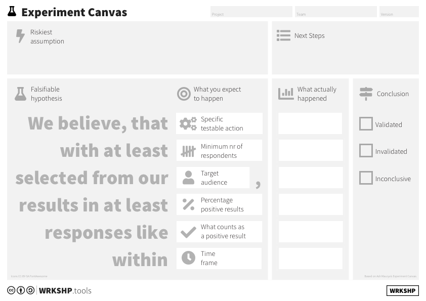 Experiment Canvas